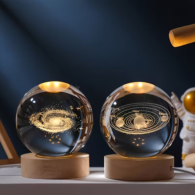 Unique 3D Crystal Ball Night Light Led Lamp