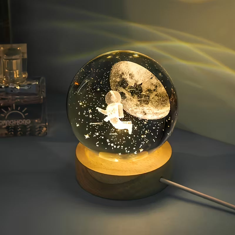 Unique 3D Crystal Ball Night Light Led Lamp