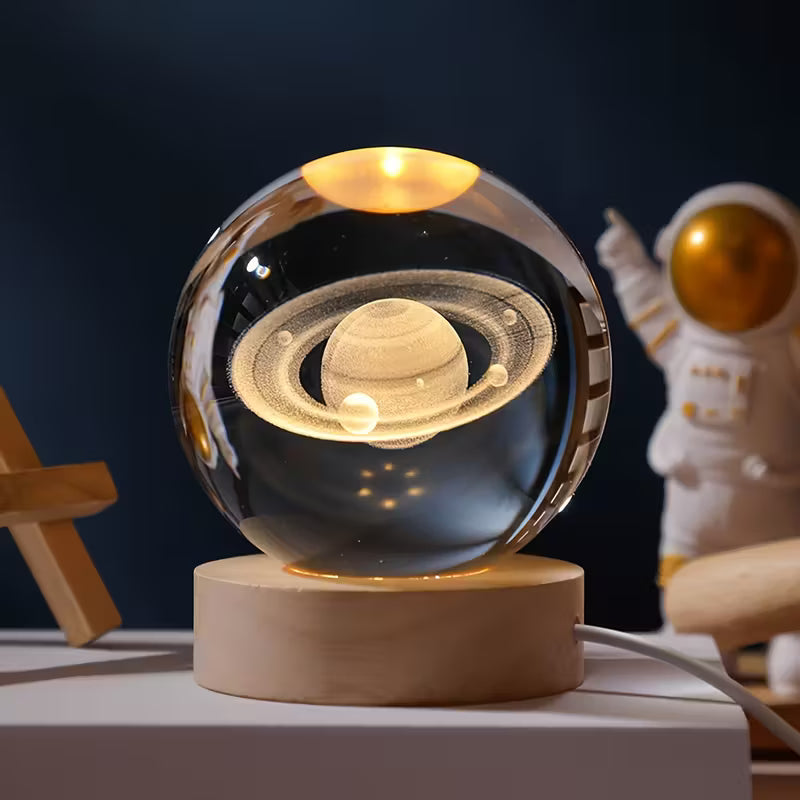 Unique 3D Crystal Ball Night Light Led Lamp