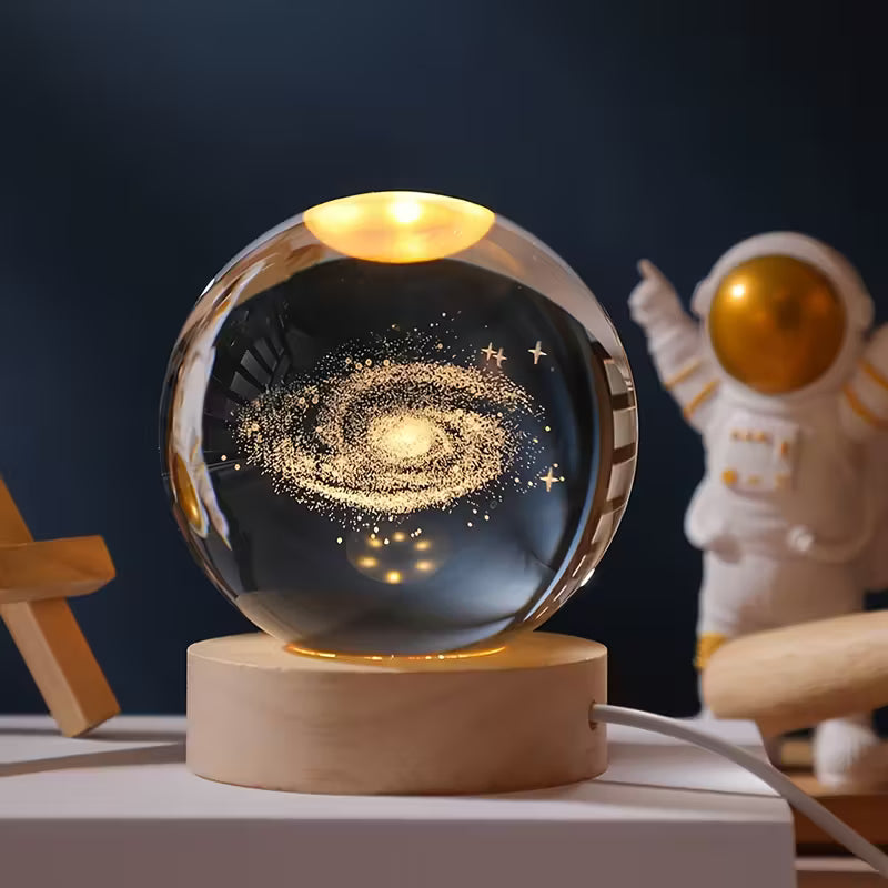 Unique 3D Crystal Ball Night Light Led Lamp