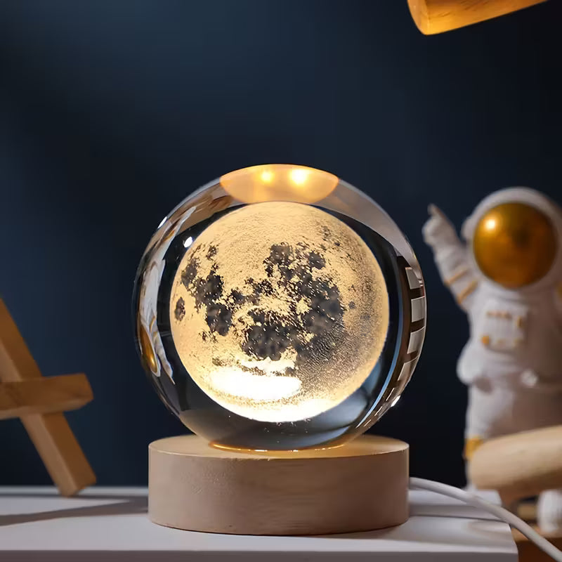 Unique 3D Crystal Ball Night Light Led Lamp