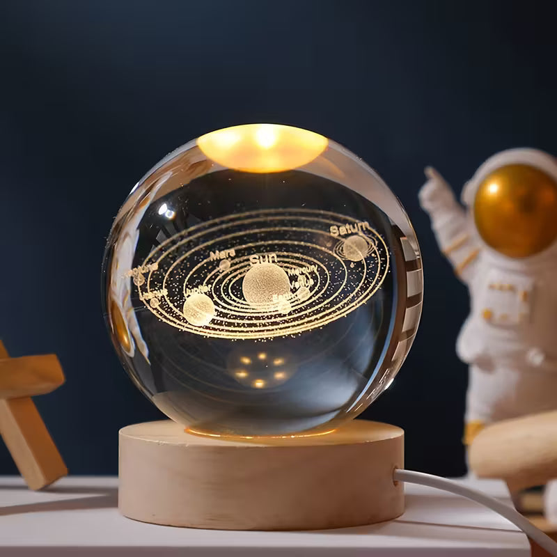 Unique 3D Crystal Ball Night Light Led Lamp