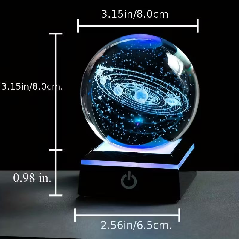 Unique 3D Crystal Ball Night Light Led Lamp